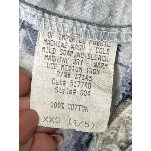 Hilo Hattie Boys Hawaiian Shirt XXS 4/5 Cotton Hawaii Outrigger Canoe Palm Tree - Picture 3 of 7